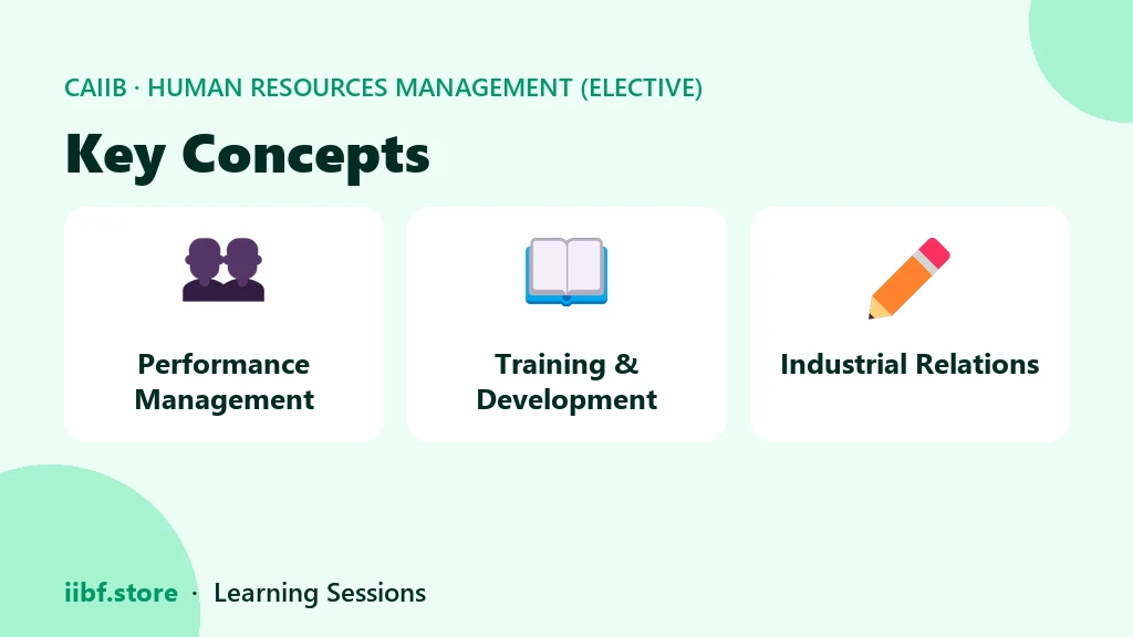 Key Concepts — Human Resources Management (Elective)