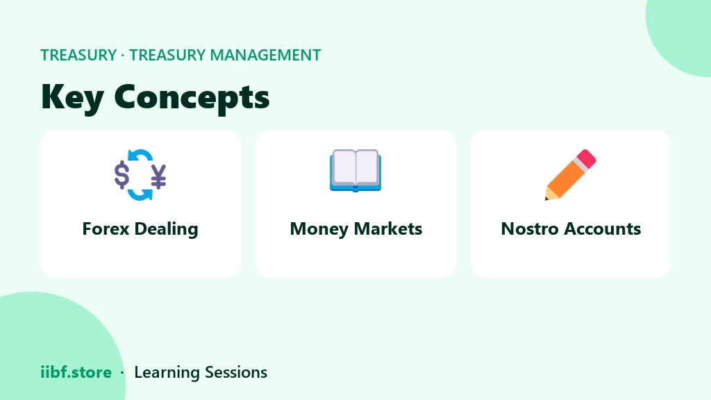Key Concepts — Treasury Management