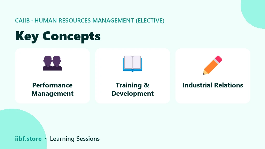 Key Concepts — Human Resources Management (Elective)