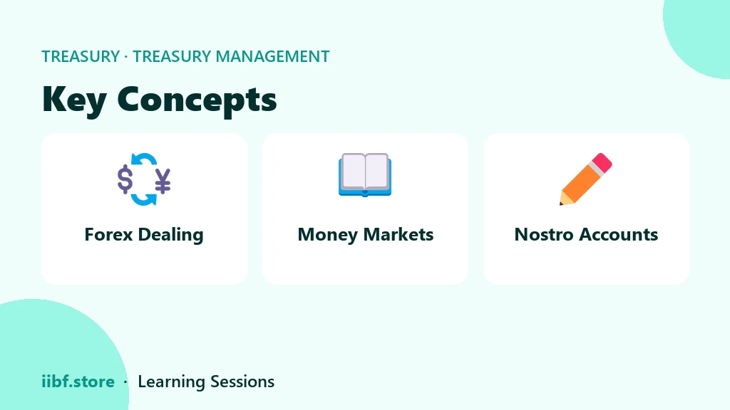 Key Concepts — Treasury Management