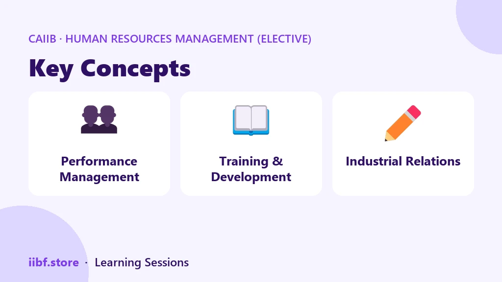 Key Concepts — Human Resources Management (Elective)