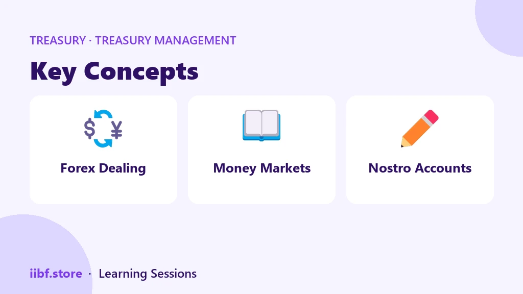 Key Concepts — Treasury Management