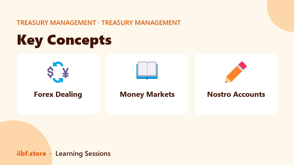 Key Concepts — Treasury Management