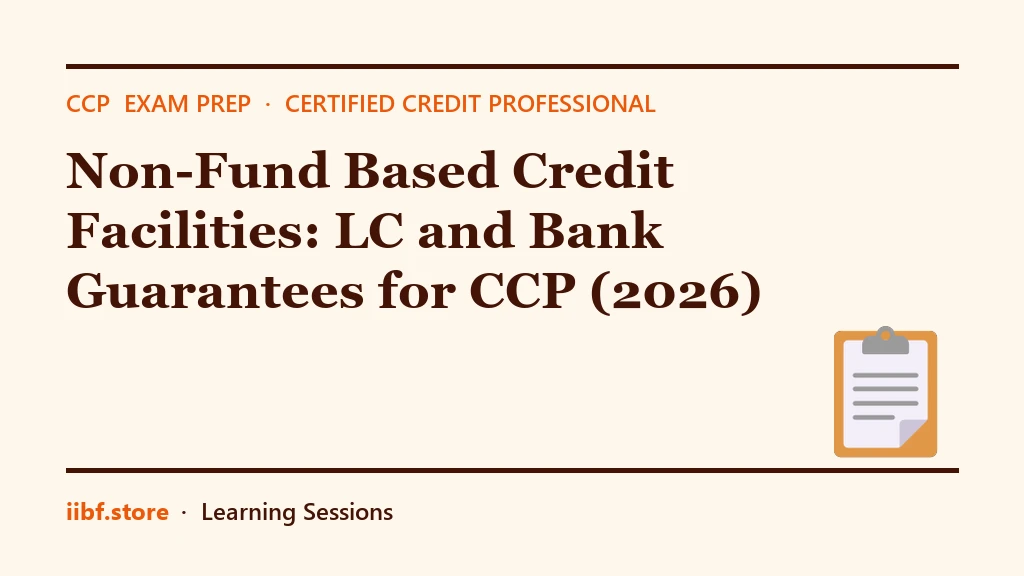 Non-Fund Based Credit Facilities: LC and Bank Guarantees for CCP (2026)