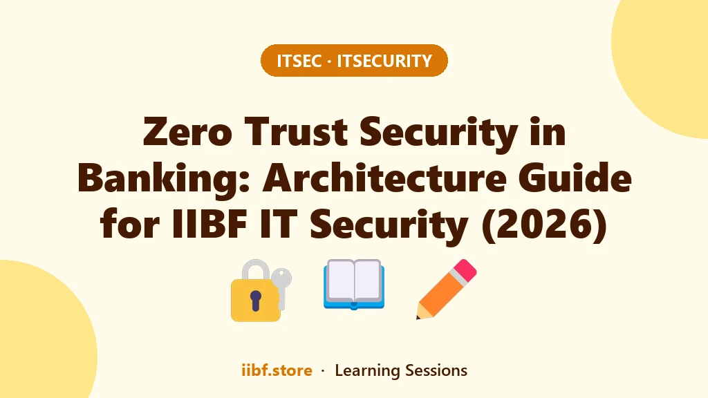 Zero Trust Security in Banking: Architecture Guide for IIBF IT Security (2026)