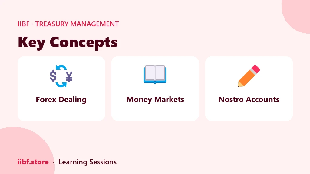 Key Concepts — Treasury Management