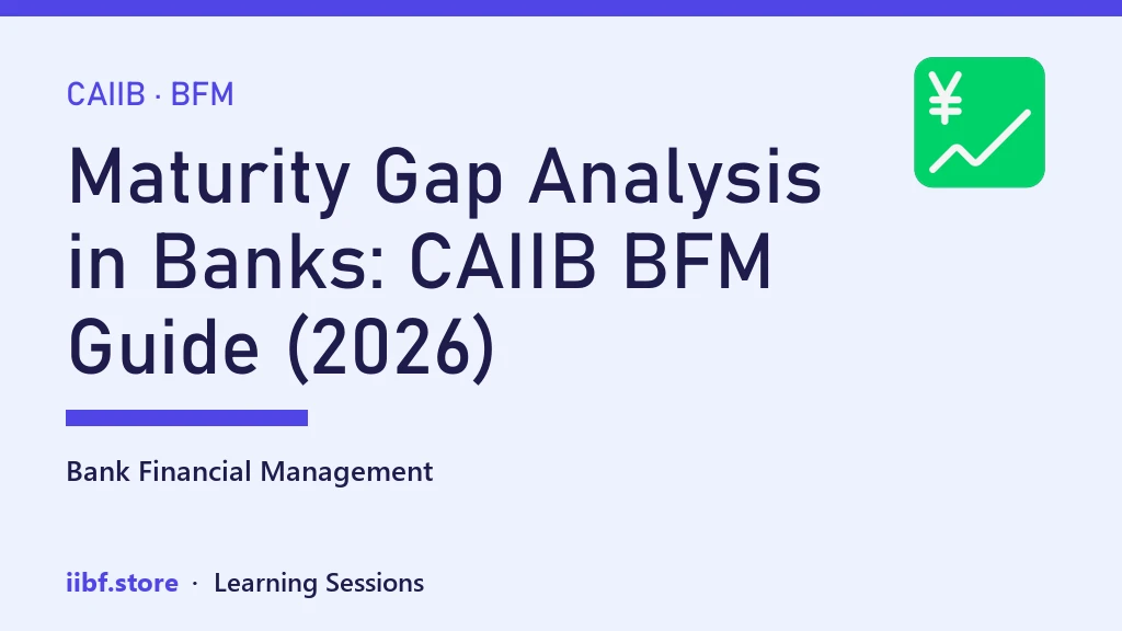 Maturity Gap Analysis in Banks: CAIIB BFM Guide (2026)