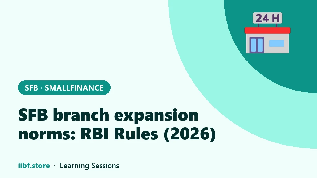 SFB branch expansion norms: RBI Rules (2026)