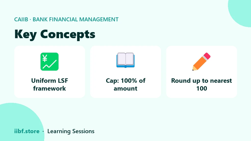 Uniform LSF framework, 100 percent cap and upward rounding