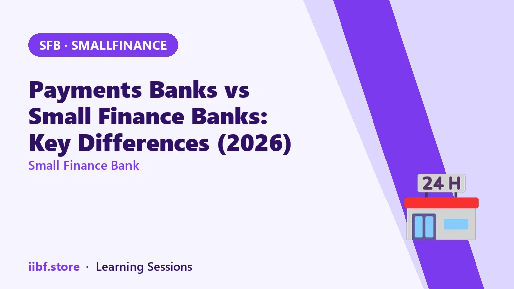 Payments Banks vs Small Finance Banks: Key Differences (2026)