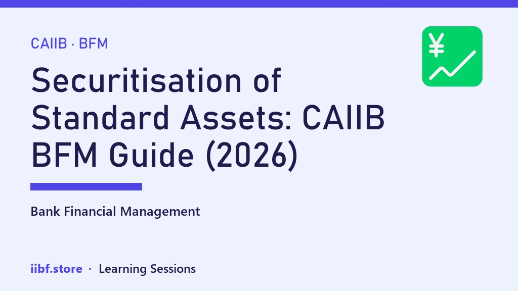 Securitisation of Standard Assets: CAIIB BFM Guide (2026)