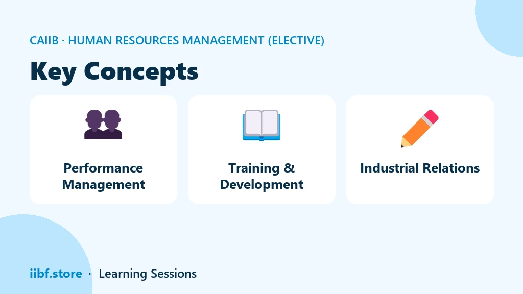 Key Concepts — Human Resources Management (Elective)