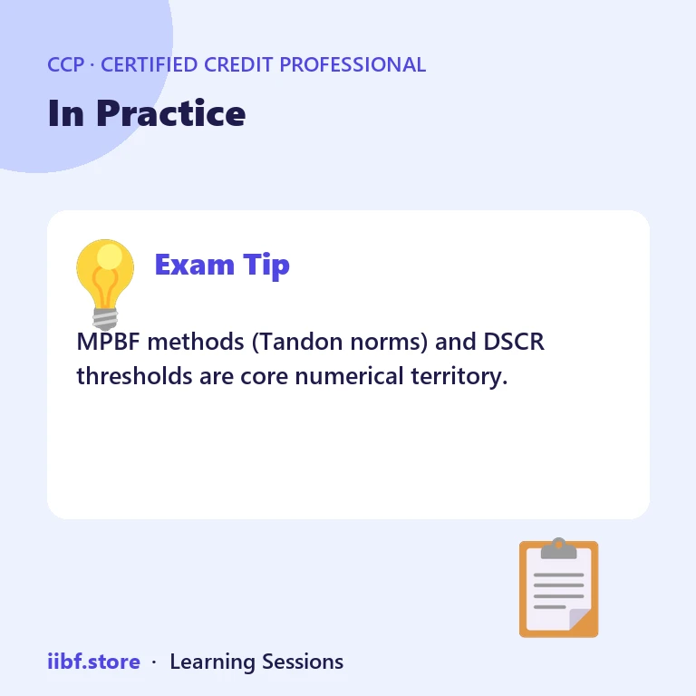 In Practice — Certified Credit Professional