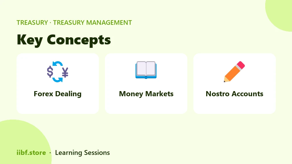 Key Concepts — Treasury Management