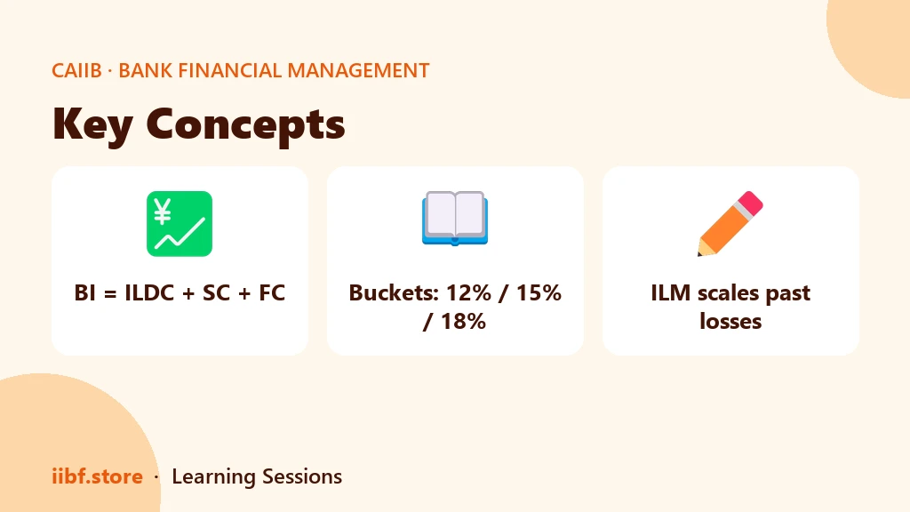 Business Indicator components, bucket coefficients and internal loss multiplier for operational risk