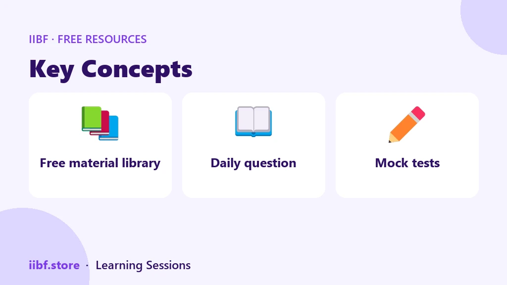 Three free resources for JAIIB and CAIIB: free material library, daily question and mock tests