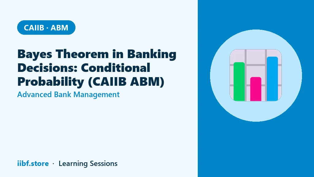 Bayes Theorem in Banking Decisions: Conditional Probability (CAIIB ABM)