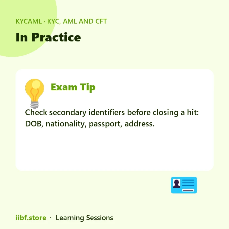 In Practice — KYC, AML and CFT