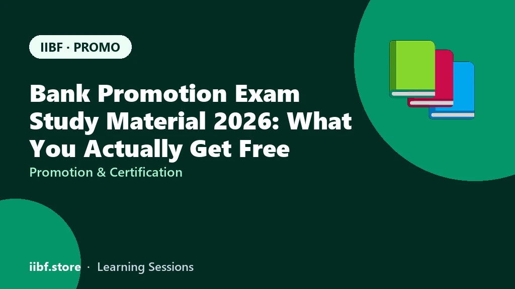 Bank Promotion Exam Study Material 2026: What You Get Free