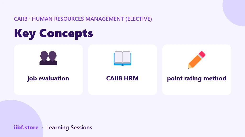 Key Concepts — Human Resources Management (Elective)