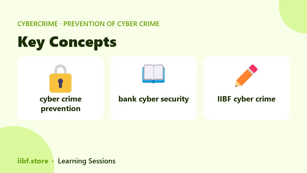 Key Concepts — Prevention of Cyber Crime