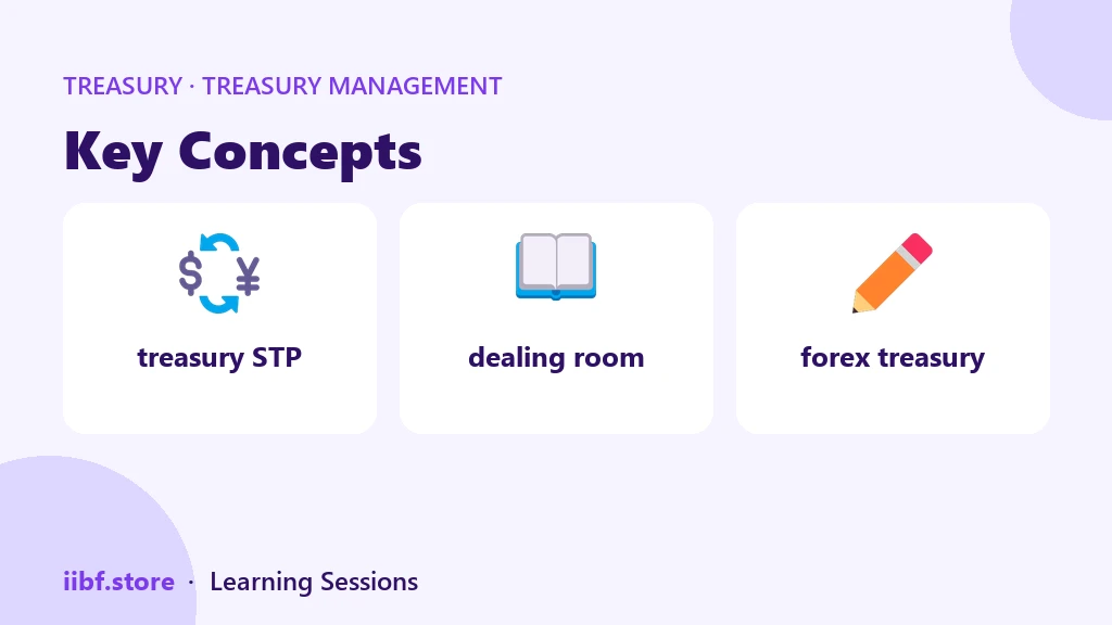 Key Concepts — Treasury Management