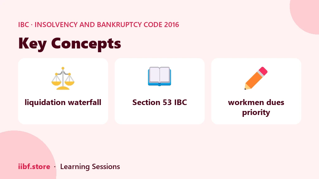 Key Concepts — Insolvency and Bankruptcy Code 2016