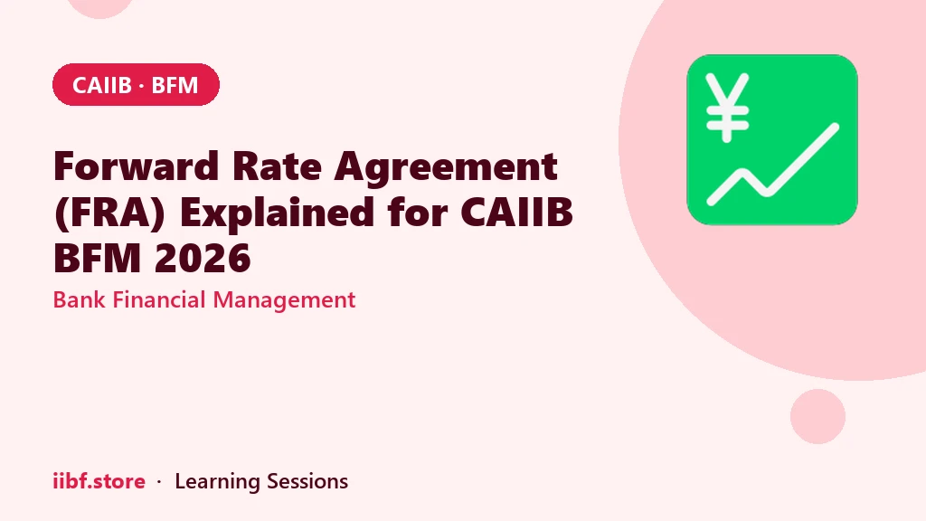 Forward Rate Agreement (FRA) Explained for CAIIB BFM 2026