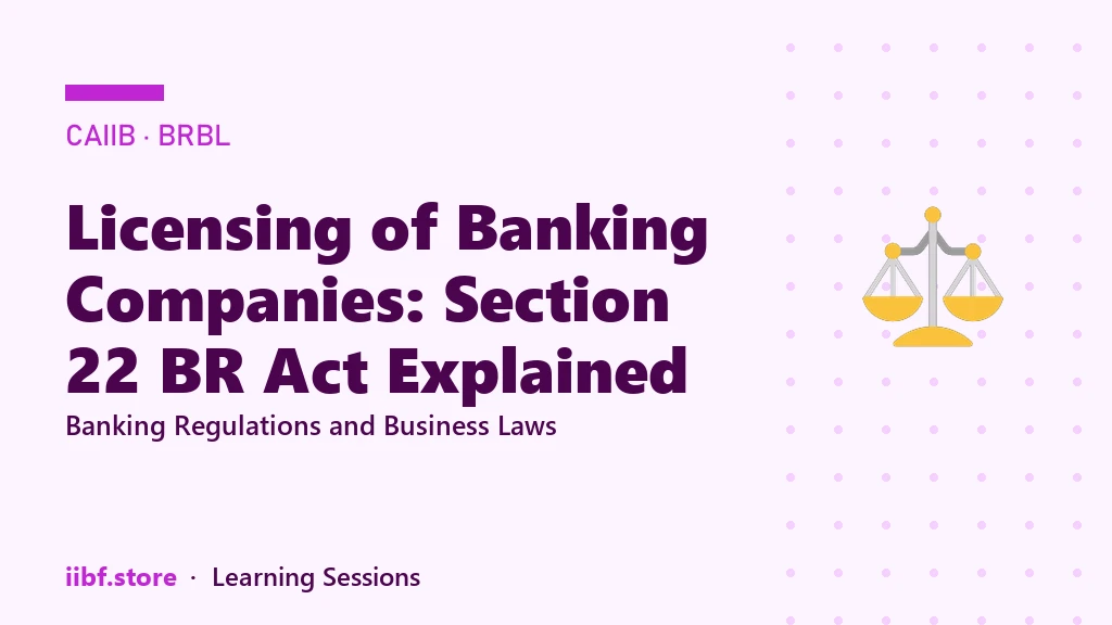 Licensing of Banking Companies: Section 22 BR Act Explained