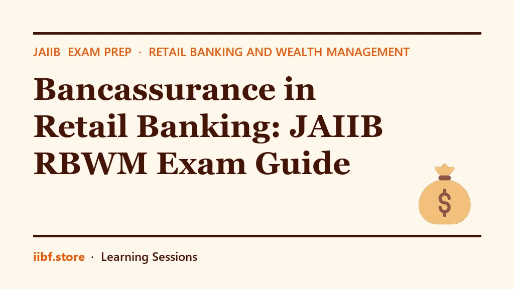 Bancassurance in Retail Banking: JAIIB RBWM परीक्षा गाइड
