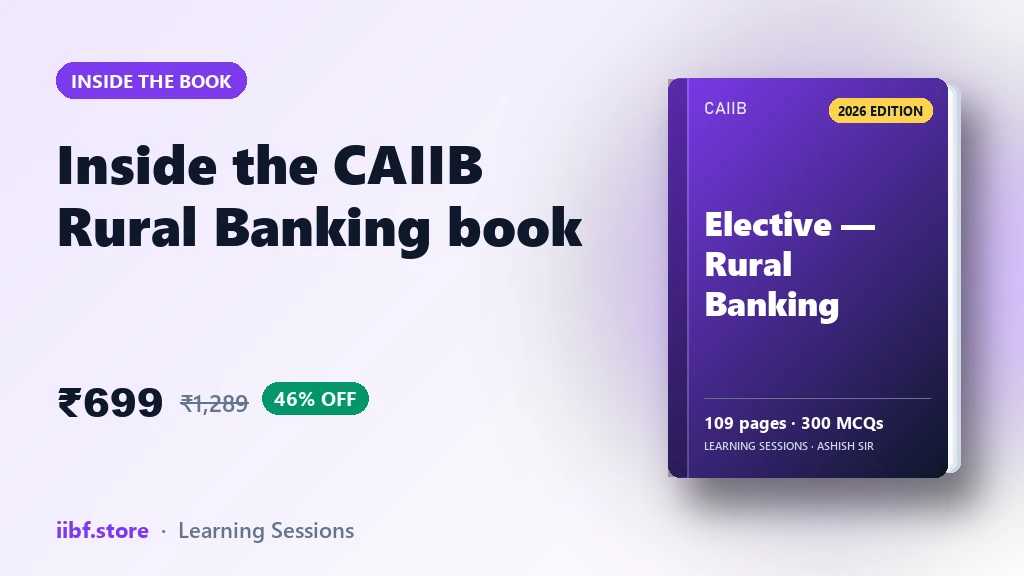 Inside the CAIIB Rural Banking Book: Modules, Chapters, MCQs