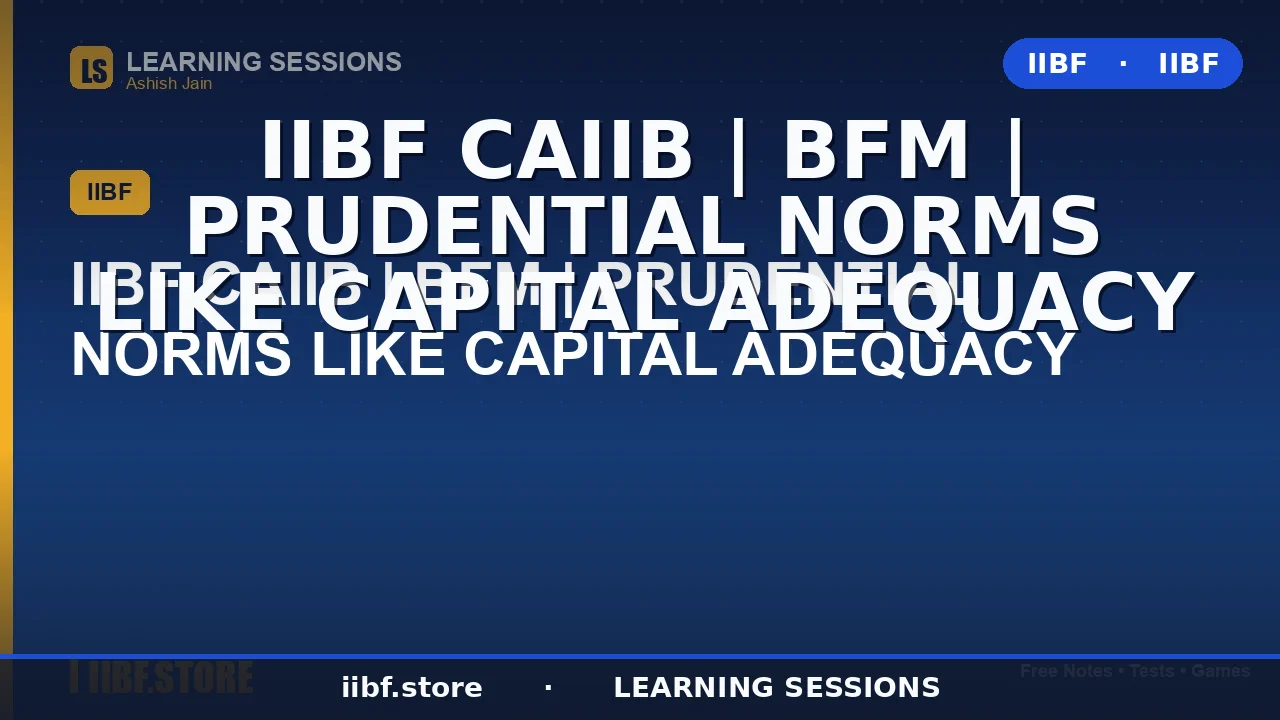 Capital Adequacy Norms in Banking: The Complete CAIIB BFM Guide (2026)