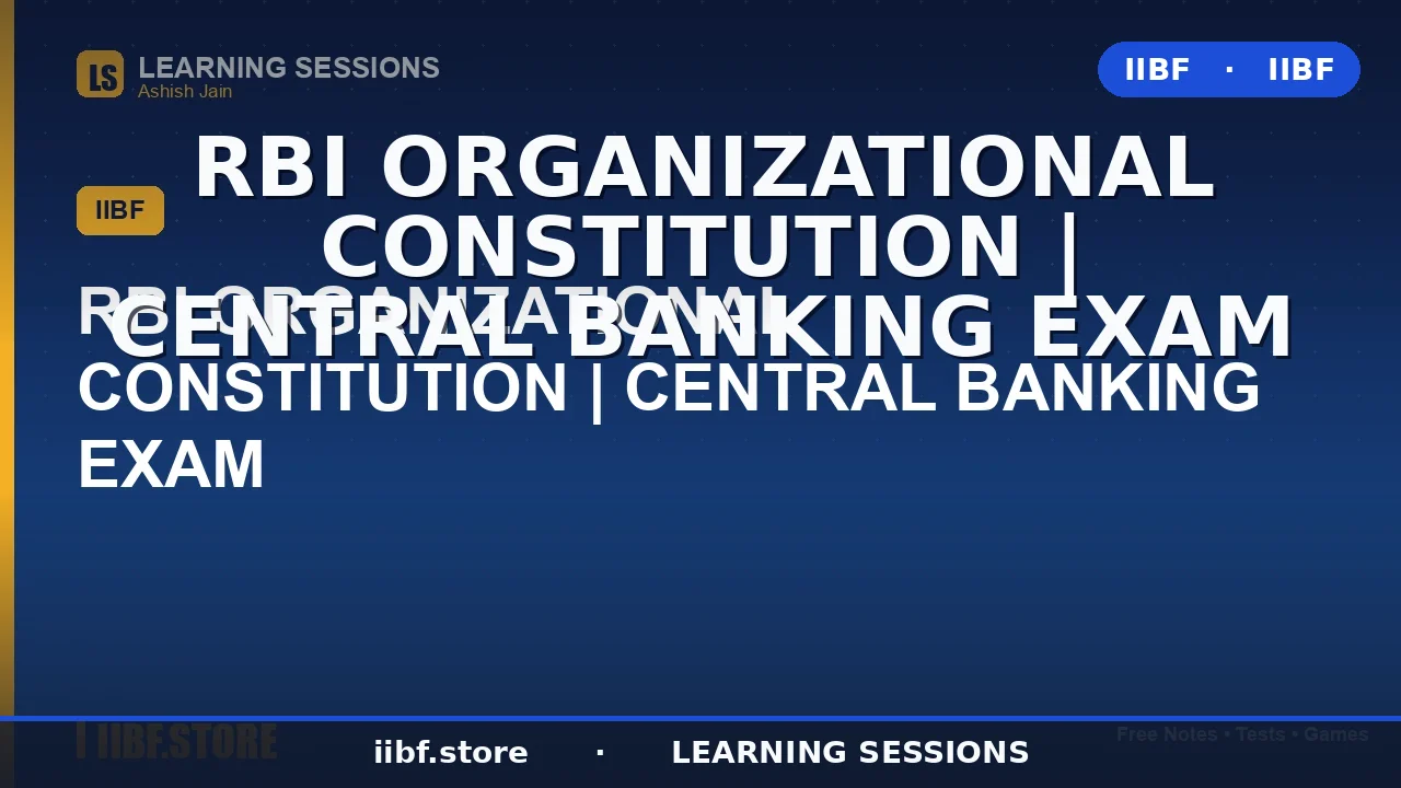 RBI Organizational Structure & Constitution: The Complete 2026 CAIIB Central