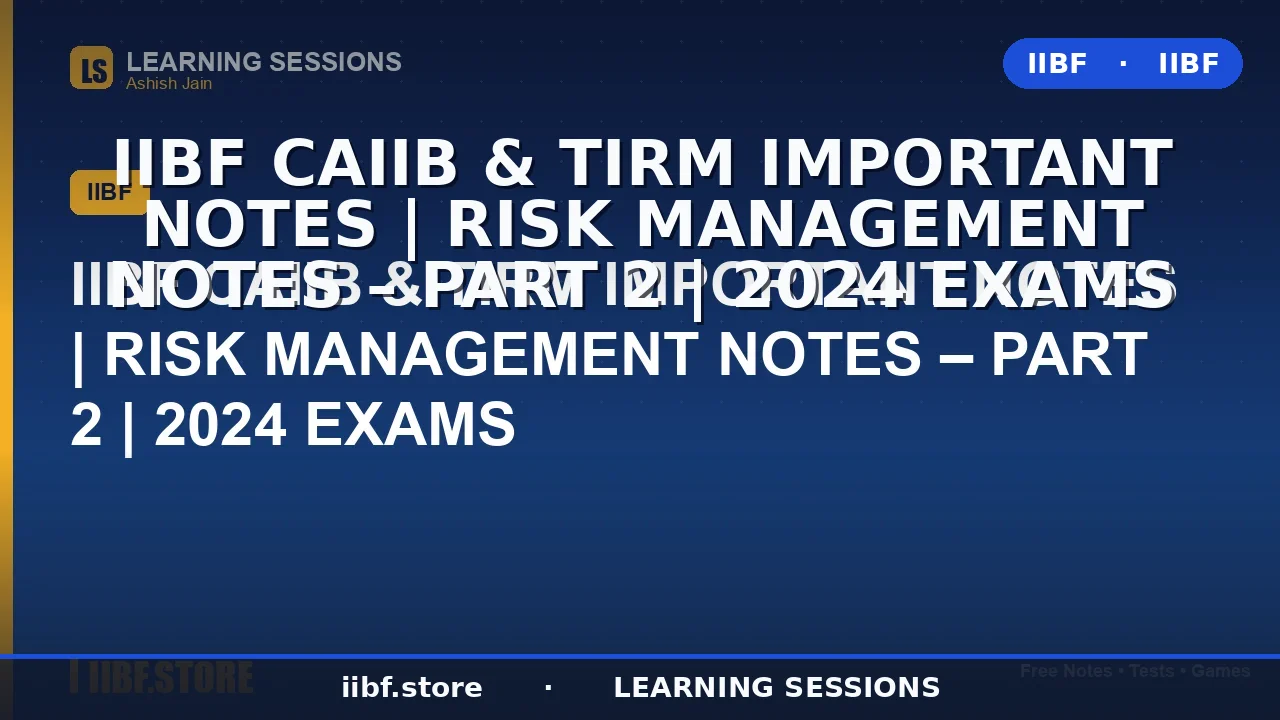 Liquidity Management in Banks: CAIIB & TIRM Risk Management Notes (2026 Guide)