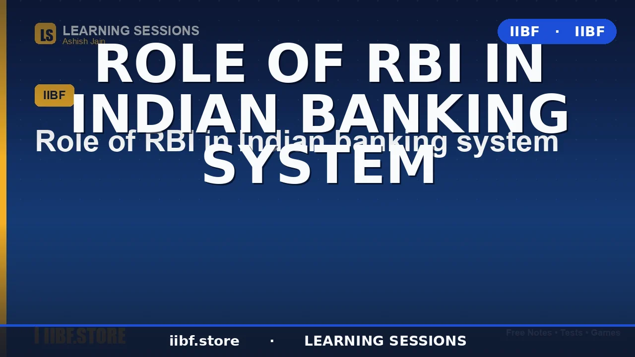 Role of RBI in Indian Banking System: The Complete 2026 Guide for JAIIB & CAIIB