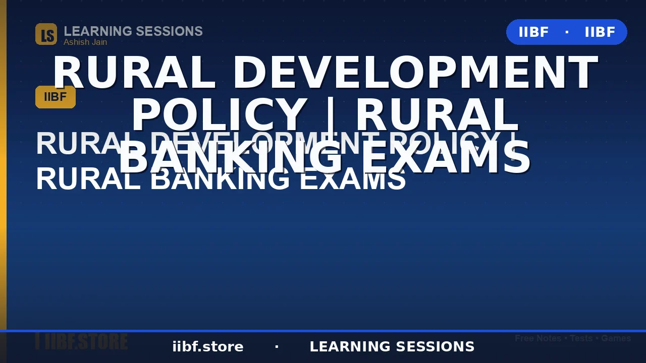 Rural Development Schemes in India: The Complete 2026 Guide for CAIIB & IIBF