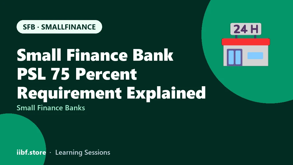 Small Finance Bank PSL 75 Percent Requirement Explained