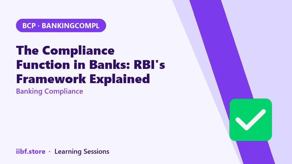 The Compliance Function in Banks: RBI's Framework Explained