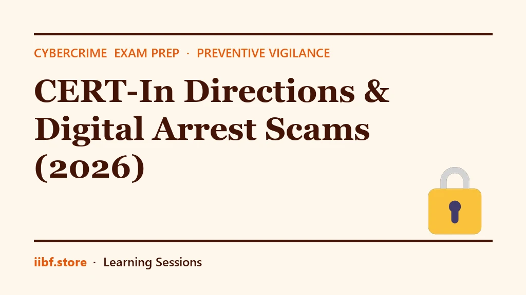 CERT-In Directions & Digital Arrest Scams (2026)