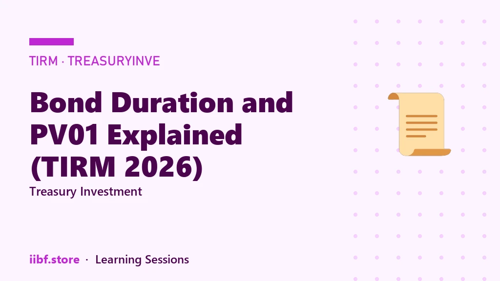 Bond Duration and PV01 Explained (TIRM 2026)